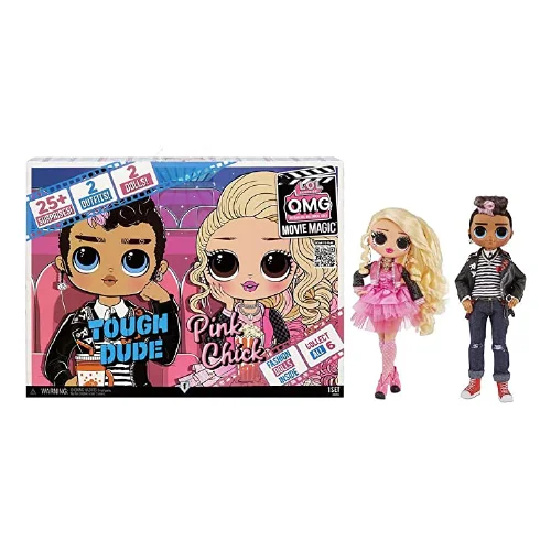 Poupée LOL OMG Movie Magic Tough Dude et Pink Chick
