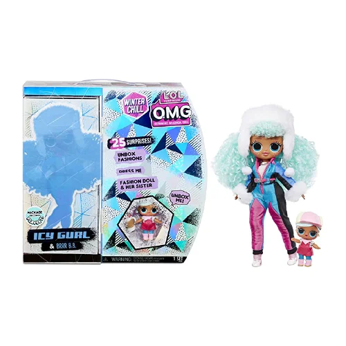 Poupée LOL OMG Winter Chill Icy Gurl et Brrr BB