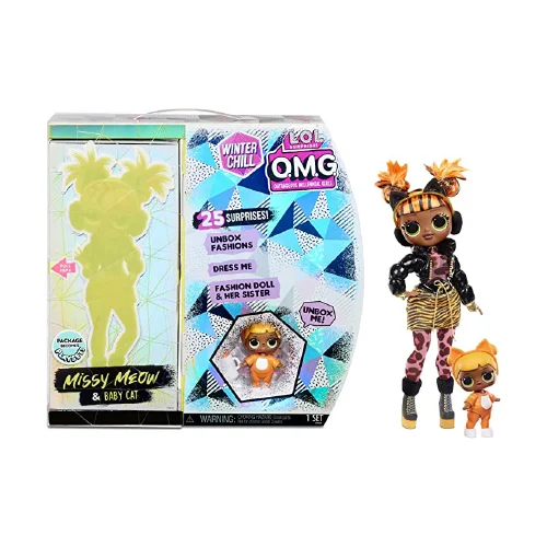 Poupée LOL OMG Winter Chill Missy Meow et Baby Cat