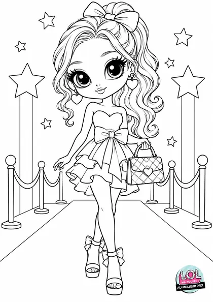 Coloriage LOL Star de la mode à imprimer