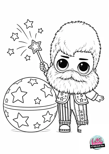 Coloriage LOL Garçon Série 5 et boule surprise à imprimer