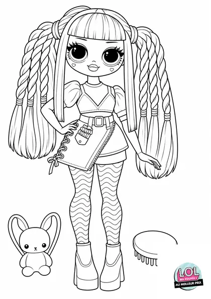 Coloriage LOL OMG Candylicious à imprimer