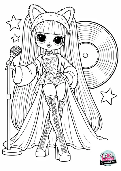 Coloriage LOL OMG Remix à imprimer