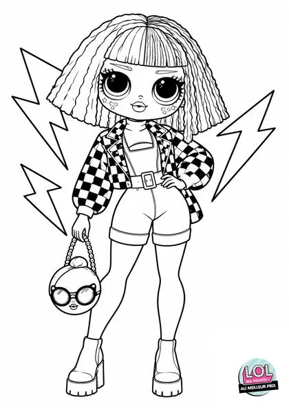 Coloriage LOL Surprise OMG Neonlicious à imprimer